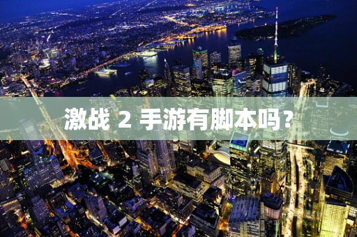 激战 2 手游有脚本吗？