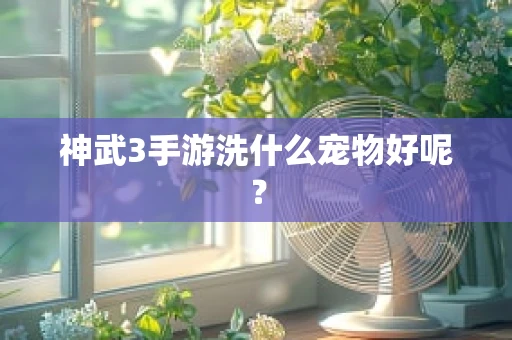 神武3手游洗什么宠物好呢？