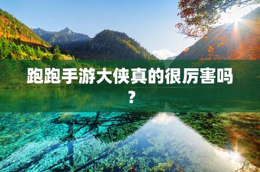 跑跑手游大侠真的很厉害吗？