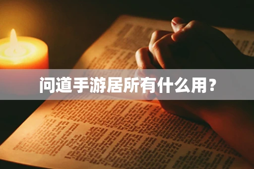 问道手游居所有什么用？