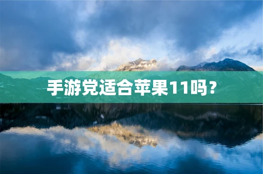 手游党适合苹果11吗？