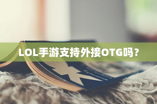 LOL手游支持外接OTG吗？
