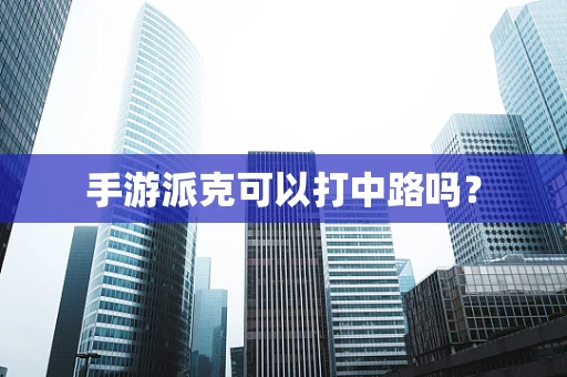 手游派克可以打中路吗？