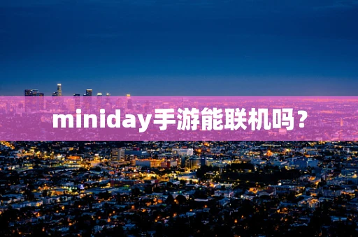miniday手游能联机吗？