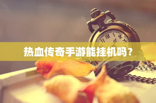 热血传奇手游能挂机吗？