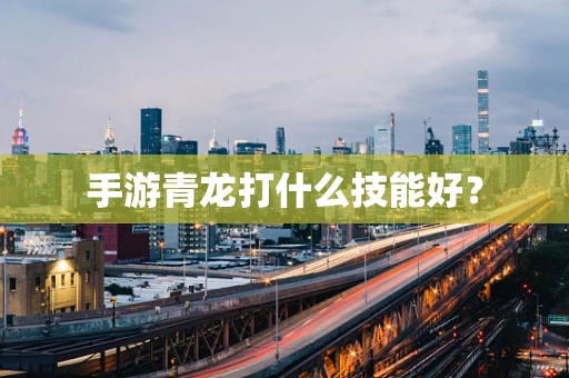手游青龙打什么技能好？