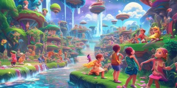 梦幻手游专区孩子多吗？